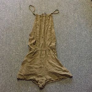 Olive green romper
